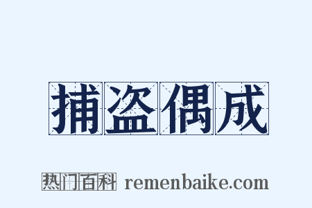 捕盗偶成是什么意思的图片